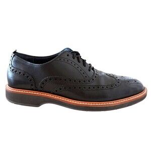 Cole Haan Grand 360 Black Leather Wingtip Oxford Shoes C31444 Mens Sz 8.5M